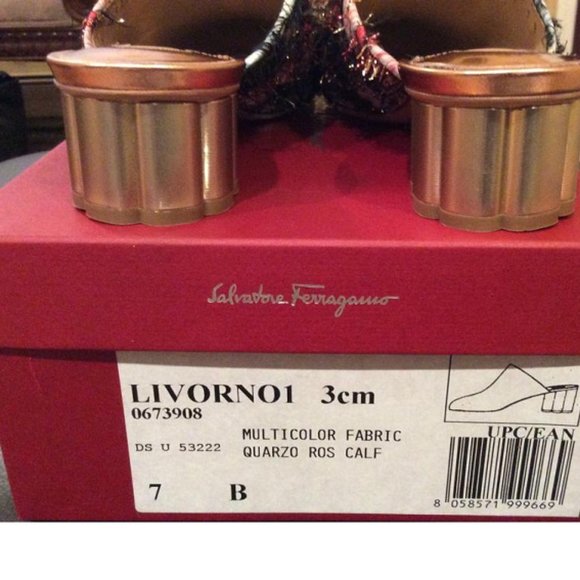 Salvatore Ferragamo LIVORNO  B MULES SANDALS - Picture 7 of 7